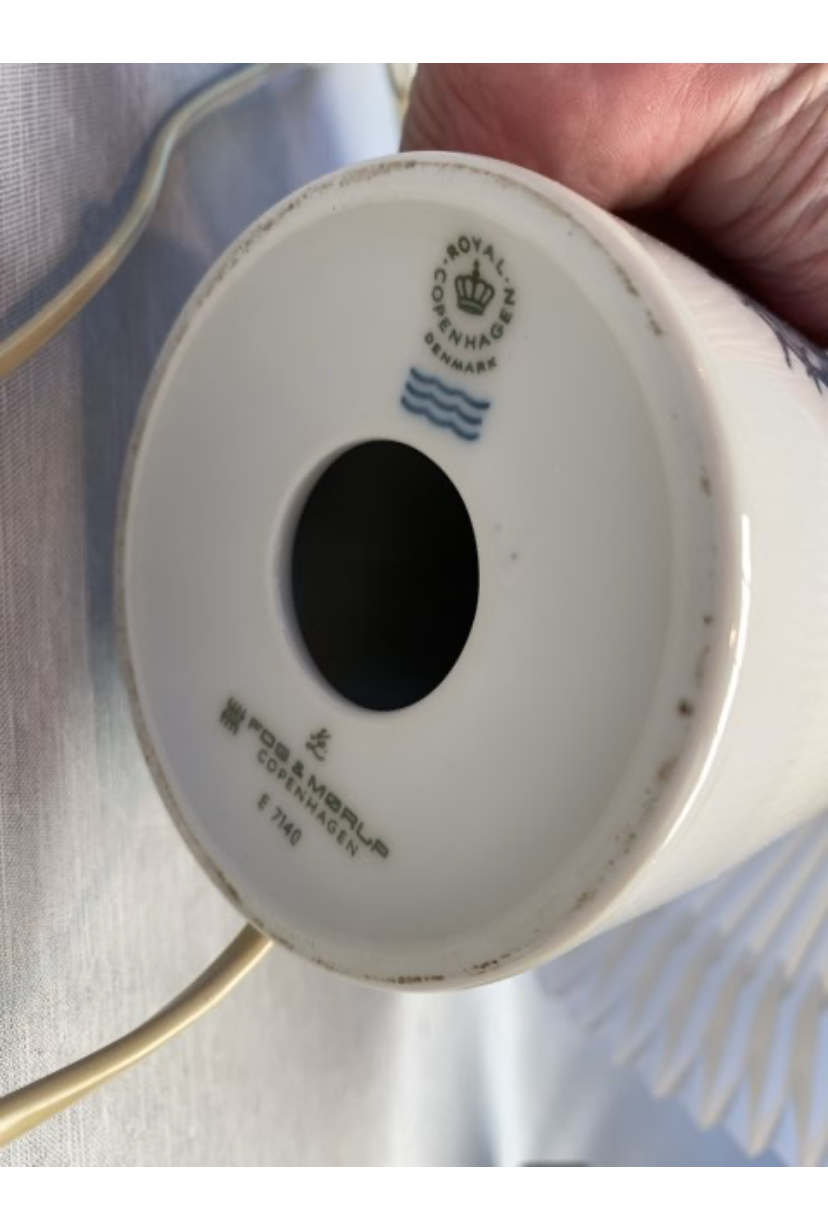 Royal Copenhagen tidsel lampe